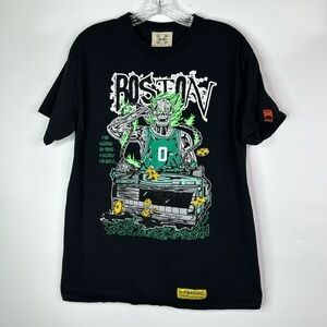 Brand X Boston Graphic Black Tshirt Medium
